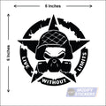 Military Star Vinyl sticker Modify Stickers