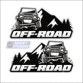 Off Road Vinyl Sticker –  Weatherproof Decal for 4x4s (Pack of 2) Modify Stickers