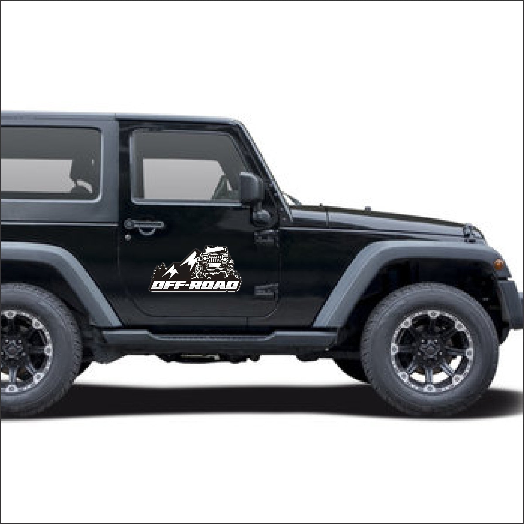 Off Road Vinyl Sticker –  Weatherproof Decal for 4x4s (Pack of 2) Modify Stickers